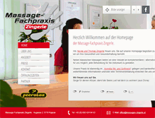 Tablet Screenshot of massagen-zingerle.at